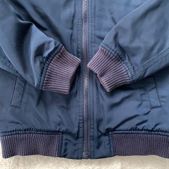 Gymboree Coat Navy Blue Boys 7/8 EUC Medium weight - Picture 2 of 16